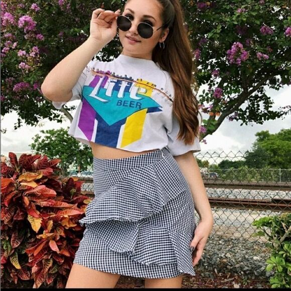 LF Dresses & Skirts - NWT! LF Three Days fully lined ruffle trim skirt